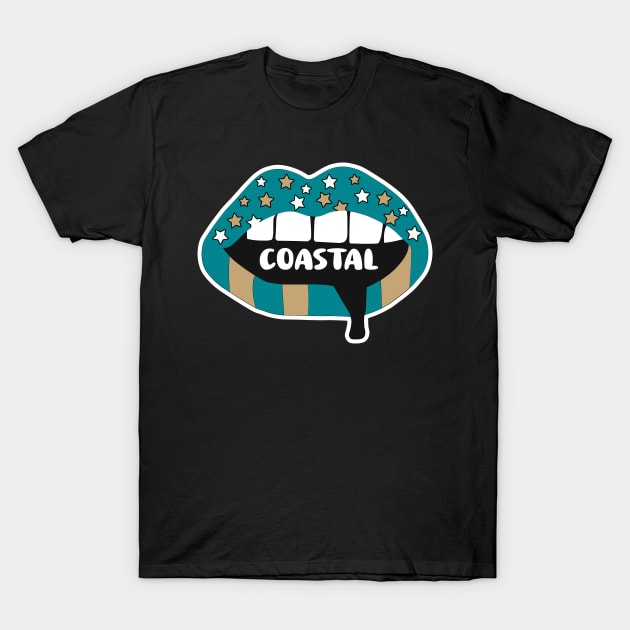 Coastal Carolina Lips T-Shirt by NFDesigns